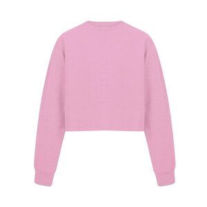 Miso Womens/Ladies Crop Sweatshirt / Pink